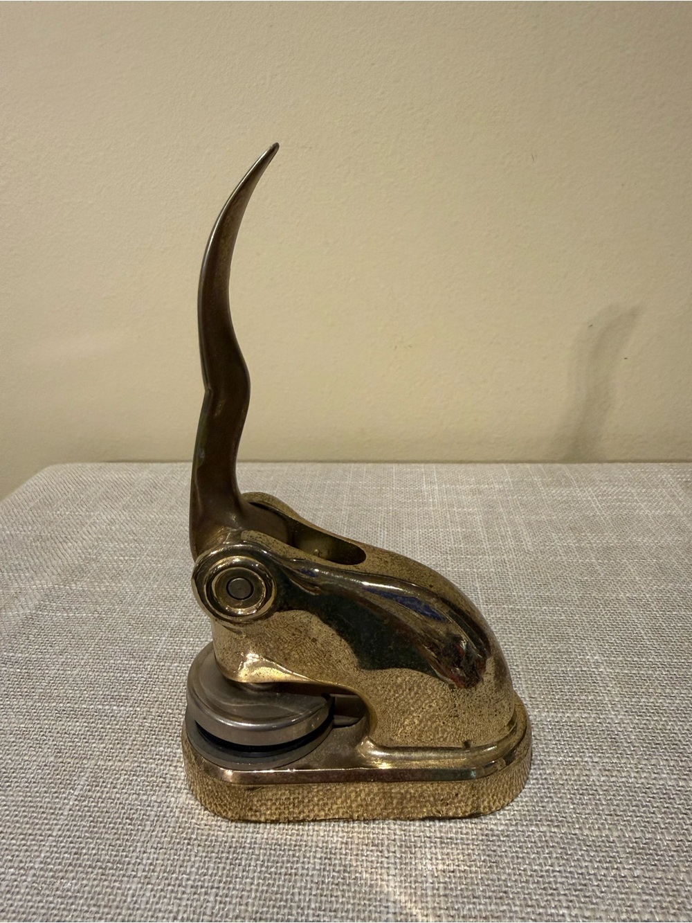 Vintage Solid Brass Desk Paper Embosser Seal Press Office Decor